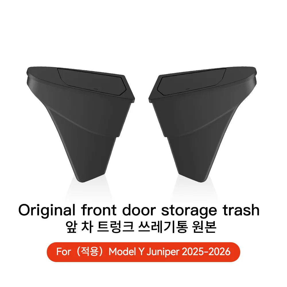 for Tesla Model 3 Y Juniper Highland Side Door Trash Can Garbage Can Trash Bin with Cover, Storage Box Organizer Accessories