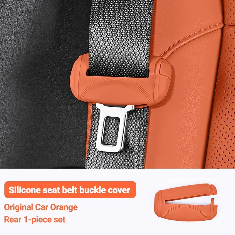 Upgrade Your Car's Safety with Our Premium Silicone Seat Belt Socket Cover - Durable, Anti-Scratch Protection for Peace of Mind