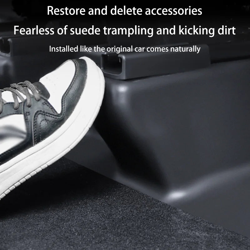 Tesla Model Y/YL Juniper 2026+ TPE Under Seat Corner Guard and Seat Slide Rails Protector Cover - Anti-Kick Interior Accessory