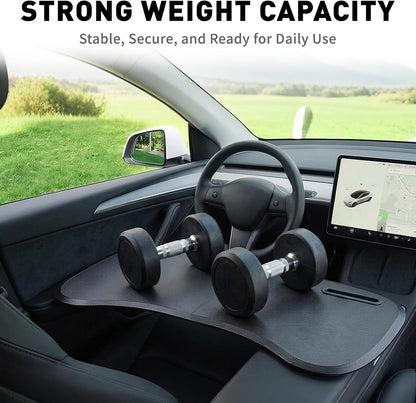 Transform Your Tesla Experience with the Ultimate Foldable Food Tray Desk - Perfect for Model Y & Model 3!