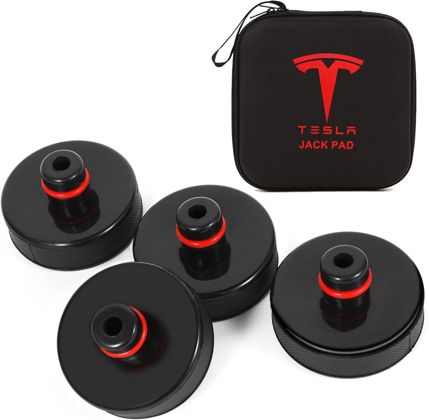 Essential 2026 Tesla Jack Pad & Spare Tire Kit - Premium Lifting Pucks Adapter Tool with Convenient Storage Case for Model Y, Model 3, Model X, and Model S - Ultimate Chassis Protection for All 2017-2026 Tesla Vehicles