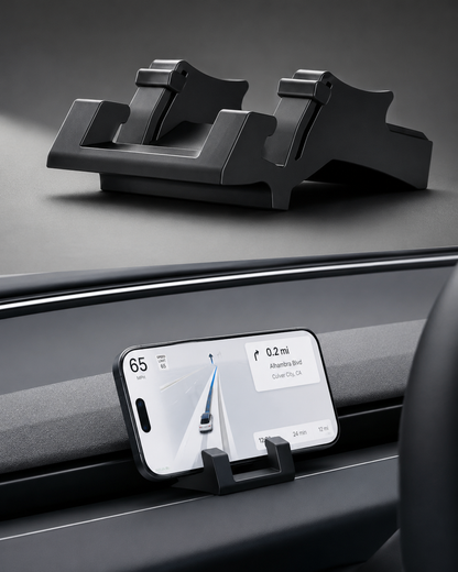 Premium Liquid Silicone Car Phone Mount for Tesla Model Y Juniper 2025 - Versatile Air Vent Bracket for Ultimate Convenience