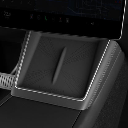 for Tesla Model Y Juniper/Launch 2025 2026 Anti-Skid Pad Wireless Charging Pad Car Phone Non-Slip Mat Protective Pad