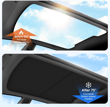 Elevate Your Comfort with the 2026 Upgrade Sunshade Roof for Tesla Model Y Juniper - No-Gap, Heat Insulation & Stylish Black Design!