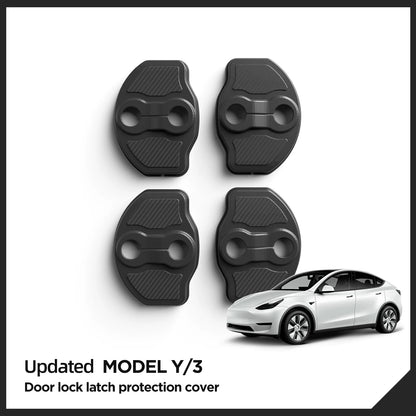 Elevate Your Tesla Model Y & Model 3 with Our 2023-2025 Door Lock Cover Set - 4 Stylish Protection Caps