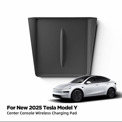 for Tesla Model Y Juniper/Launch 2025 2026 Anti-Skid Pad Wireless Charging Pad Car Phone Non-Slip Mat Protective Pad