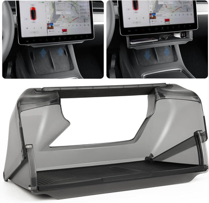 Transform Your Tesla with the Ultimate Under Screen Storage Box for Model Y (2020-2025) & Model 3 (2020-2023) - Sleek, Secure, and Stylish!