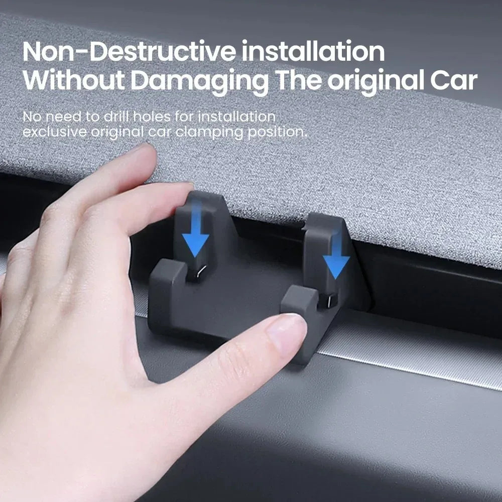 Premium Liquid Silicone Car Phone Mount for Tesla Model Y Juniper 2025 - Versatile Air Vent Bracket for Ultimate Convenience