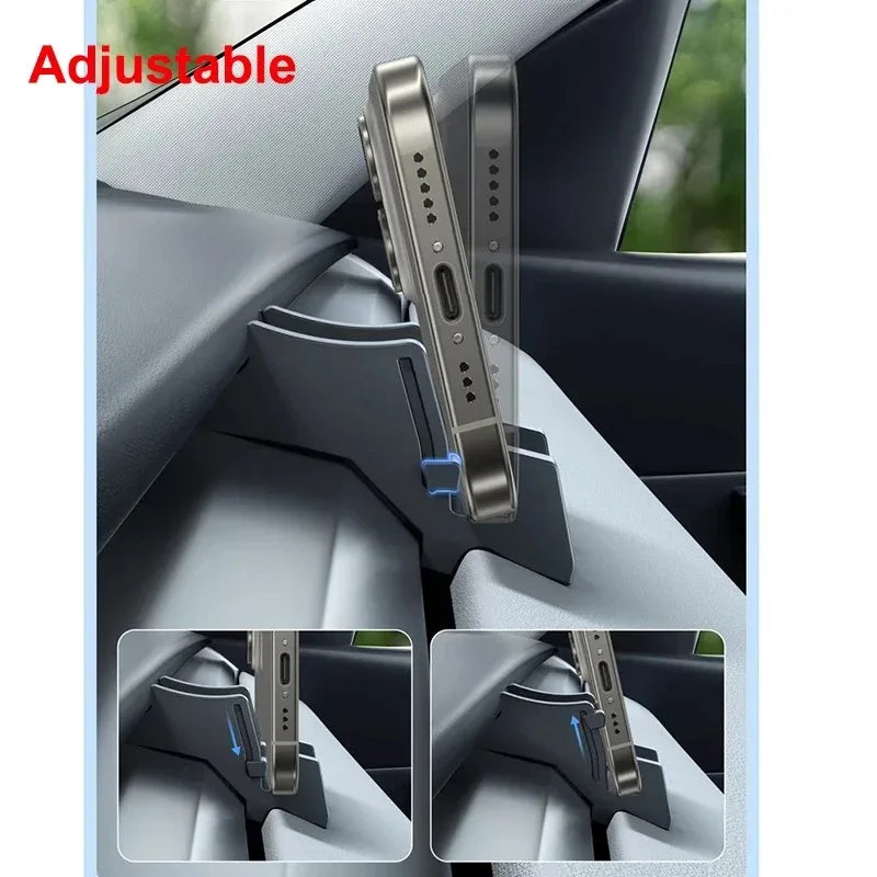Premium Liquid Silicone Car Phone Mount for Tesla Model Y Juniper 2025 - Versatile Air Vent Bracket for Ultimate Convenience