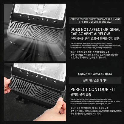 Air Outlet Protection Shield for Tesla Model Y and YL Juniper 3 Highland 2026 Long Wheelbase Rear AC Vent Screen under Grille