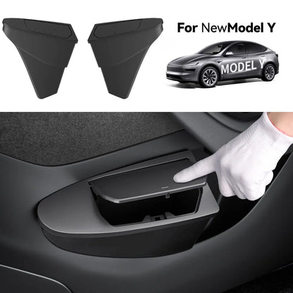 for Tesla Model 3 Y Juniper Highland Side Door Trash Can Garbage Can Trash Bin with Cover, Storage Box Organizer Accessories