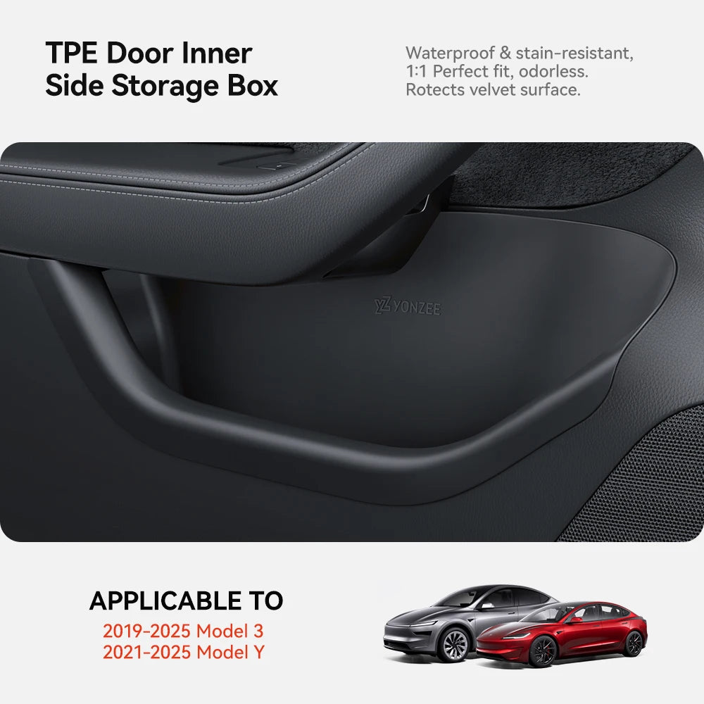 Tesla Model 3/Y/YL Juniper Highland Full-Cover Interior Door Side Storage Box Accessories