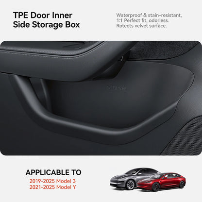 Tesla Model 3/Y/YL Juniper Highland Full-Cover Interior Door Side Storage Box Accessories