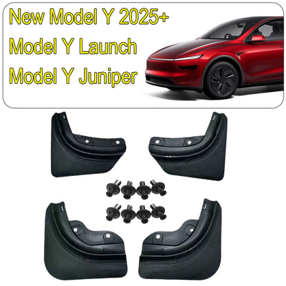 Mud Flaps for Tesla Model 3 and Y (2025-2026) - All-Weather Tire Splash Guards and Paint Protection Accessories