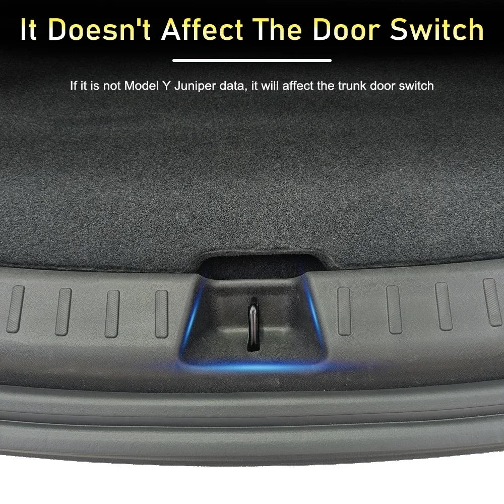 Tesla Model Y Juniper 2025-2026 Trunk Threshold Strip Mats Sill Guard Rear Cargo Scratch Protector Interior Accessory