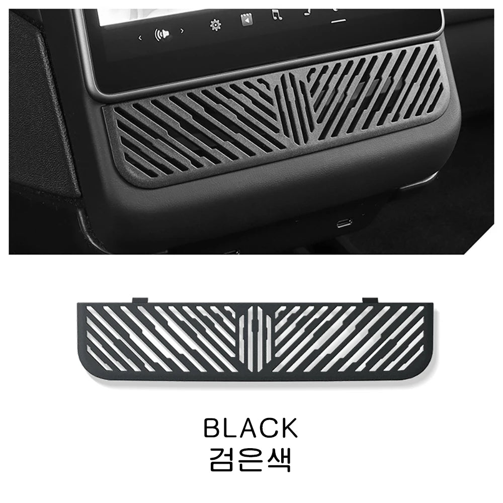 Air Outlet Protection Shield for Tesla Model Y and YL Juniper 3 Highland 2026 Long Wheelbase Rear AC Vent Screen under Grille