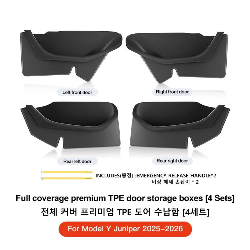 Tesla Model 3/Y/YL Juniper Highland Full-Cover Interior Door Side Storage Box Accessories