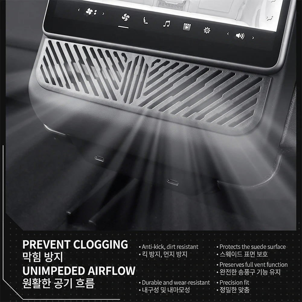 Air Outlet Protection Shield for Tesla Model Y and YL Juniper 3 Highland 2026 Long Wheelbase Rear AC Vent Screen under Grille