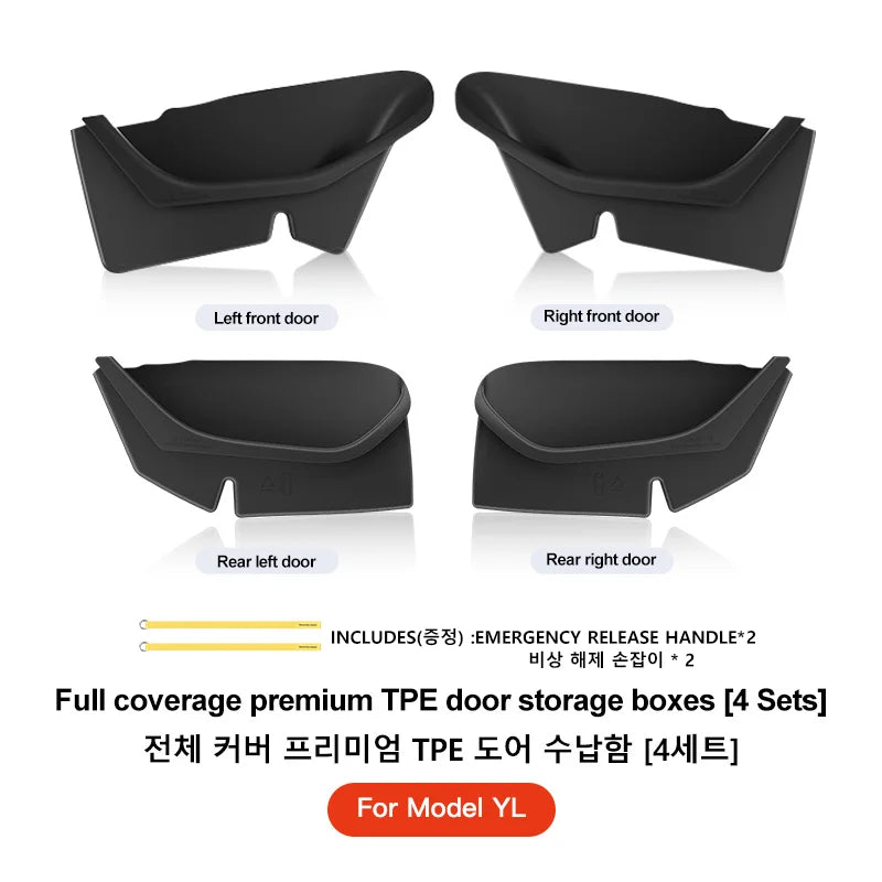 Tesla Model 3/Y/YL Juniper Highland Full-Cover Interior Door Side Storage Box Accessories