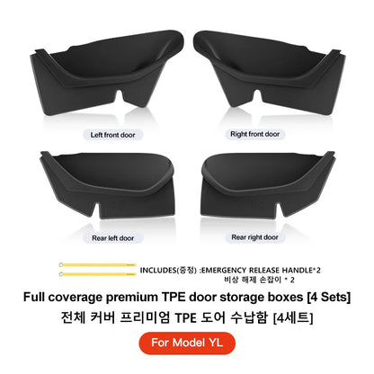 Tesla Model 3/Y/YL Juniper Highland Full-Cover Interior Door Side Storage Box Accessories