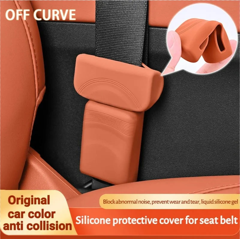 Upgrade Your Car's Safety with Our Premium Silicone Seat Belt Socket Cover - Durable, Anti-Scratch Protection for Peace of Mind