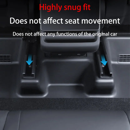 Tesla Model Y/YL Juniper 2026+ TPE Under Seat Corner Guard and Seat Slide Rails Protector Cover - Anti-Kick Interior Accessory