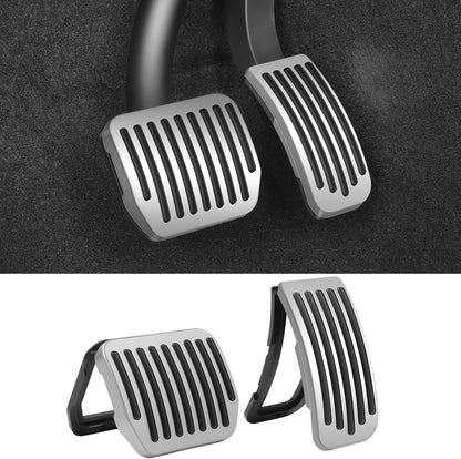 Elevate Your Driving Experience with Our Premium Non-Slip Silver ABS Brake Pedal Pad for Tesla Model Y & Model 3 (2017-2026) - The Perfect Performance Upgrade and Stylish Accessory