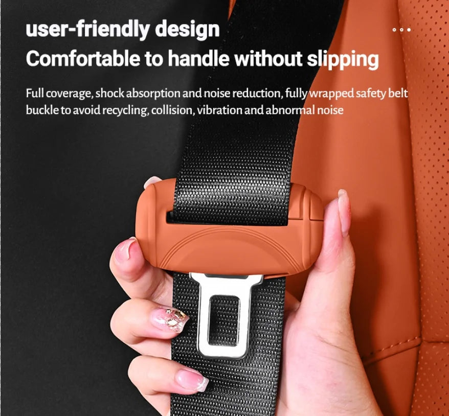 Upgrade Your Car's Safety with Our Premium Silicone Seat Belt Socket Cover - Durable, Anti-Scratch Protection for Peace of Mind