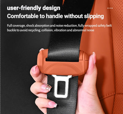 Upgrade Your Car's Safety with Our Premium Silicone Seat Belt Socket Cover - Durable, Anti-Scratch Protection for Peace of Mind