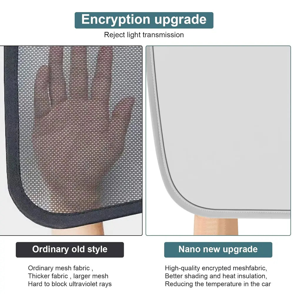 Sun Shades for Tesla Model 3 Highland Model Y 2017-2026 Ice Cloth Buckle Sun Pare Glass Front Rear Sunroof Skylight Accessory