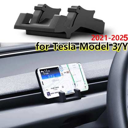 Premium Liquid Silicone Car Phone Mount for Tesla Model Y Juniper 2025 - Versatile Air Vent Bracket for Ultimate Convenience