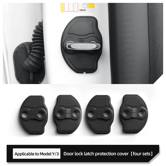 Elevate Your Tesla Model Y & Model 3 with Our 2023-2025 Door Lock Cover Set - 4 Stylish Protection Caps