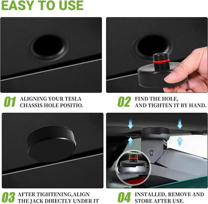 Essential 2026 Tesla Jack Pad & Spare Tire Kit - Premium Lifting Pucks Adapter Tool with Convenient Storage Case for Model Y, Model 3, Model X, and Model S - Ultimate Chassis Protection for All 2017-2026 Tesla Vehicles